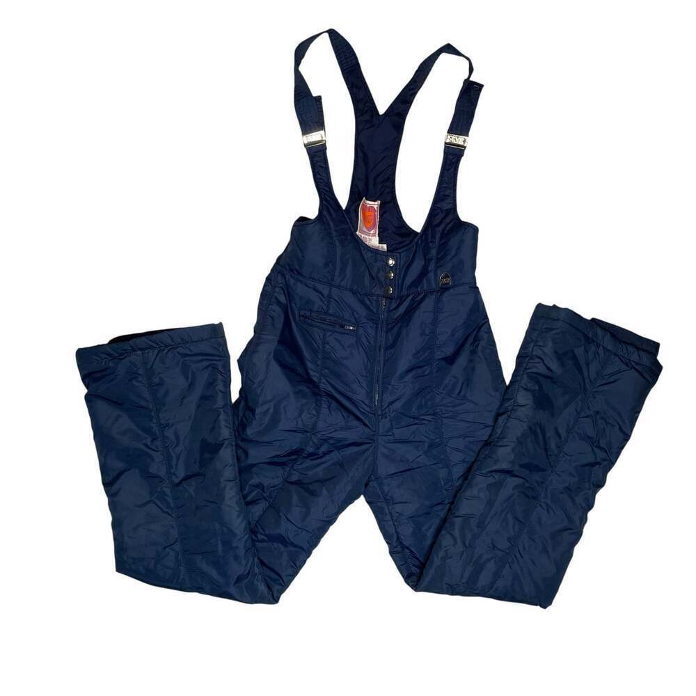 Vintage SKYR Insulated Ski Bib Snow Pants Navy L